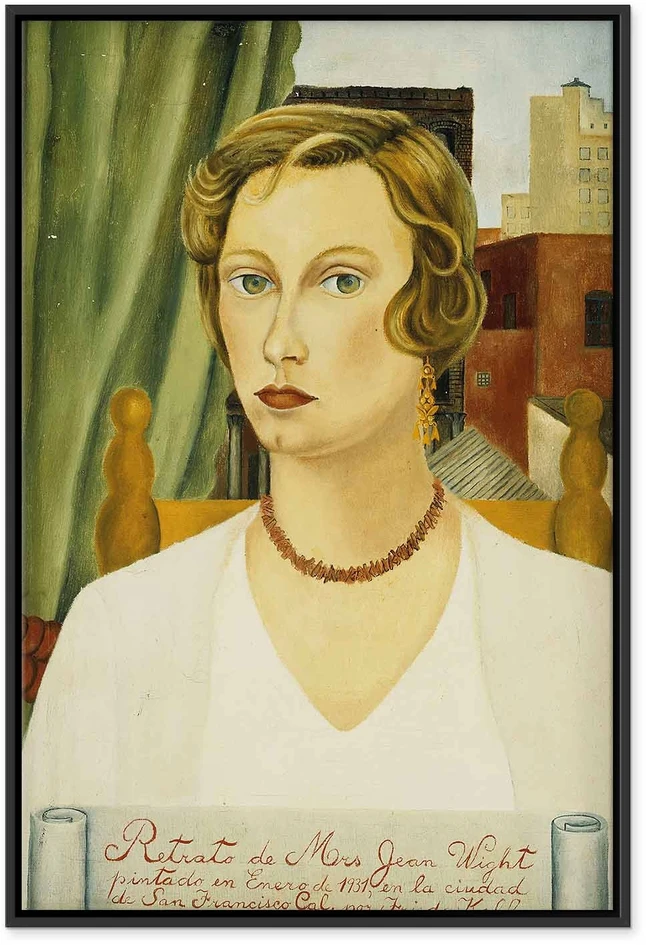 Paveikslas Frida Kahlo - Ponios Jean Wight portretas