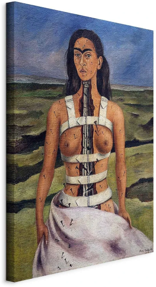 Paveikslas Frida Kahlo - Sulaužyta kolona