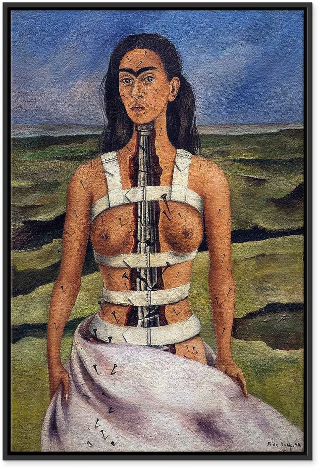 Paveikslas Frida Kahlo - Sulaužyta kolona