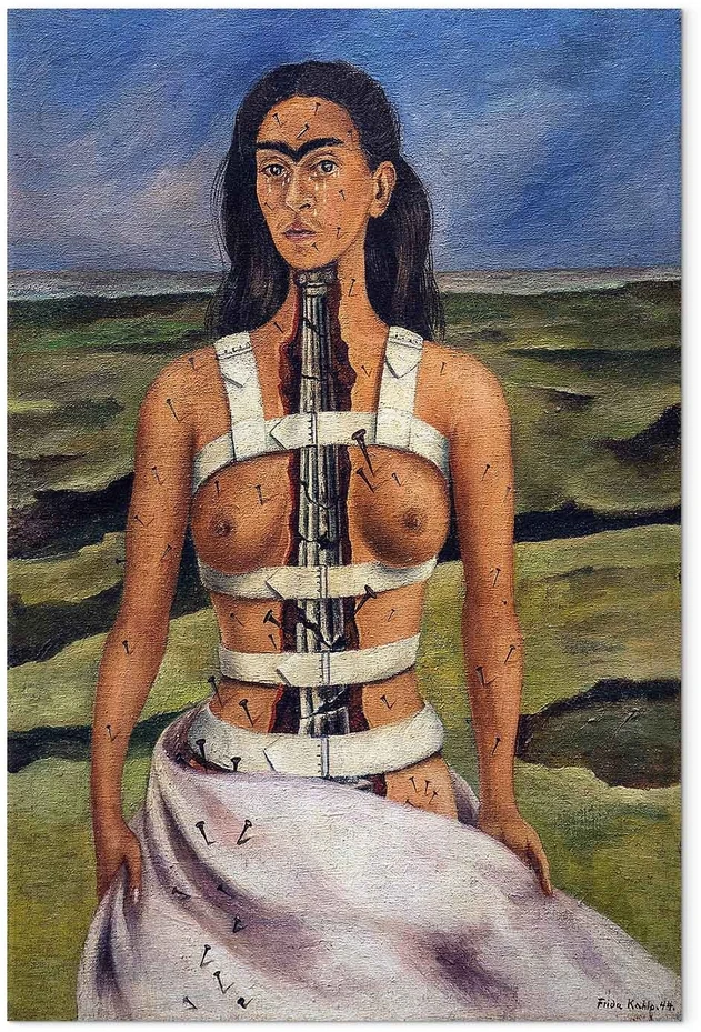 Paveikslas Frida Kahlo - Sulaužyta kolona