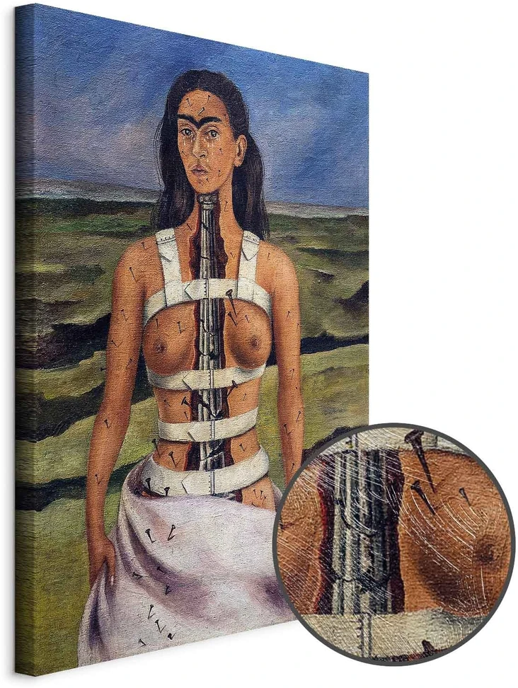 Paveikslas Frida Kahlo - Sulaužyta kolona