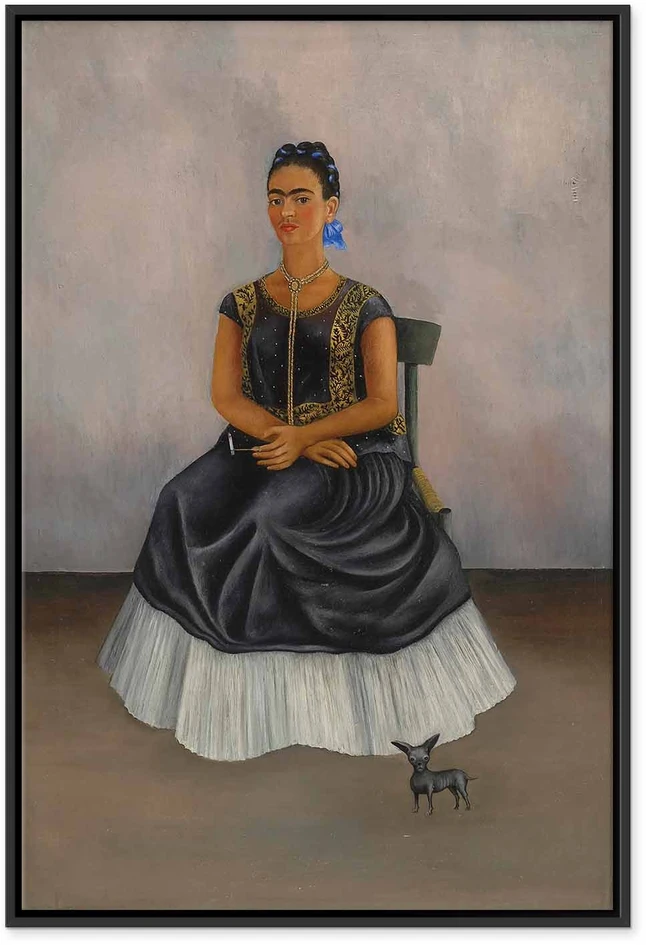 Paveikslas Frida Kahlo - Šuo itzcuintli su manimi
