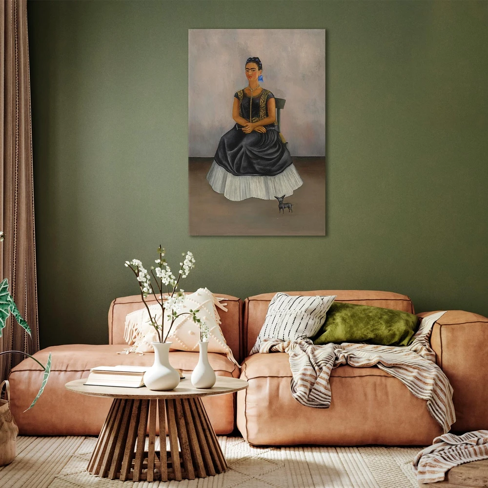 Paveikslas Frida Kahlo - Šuo itzcuintli su manimi