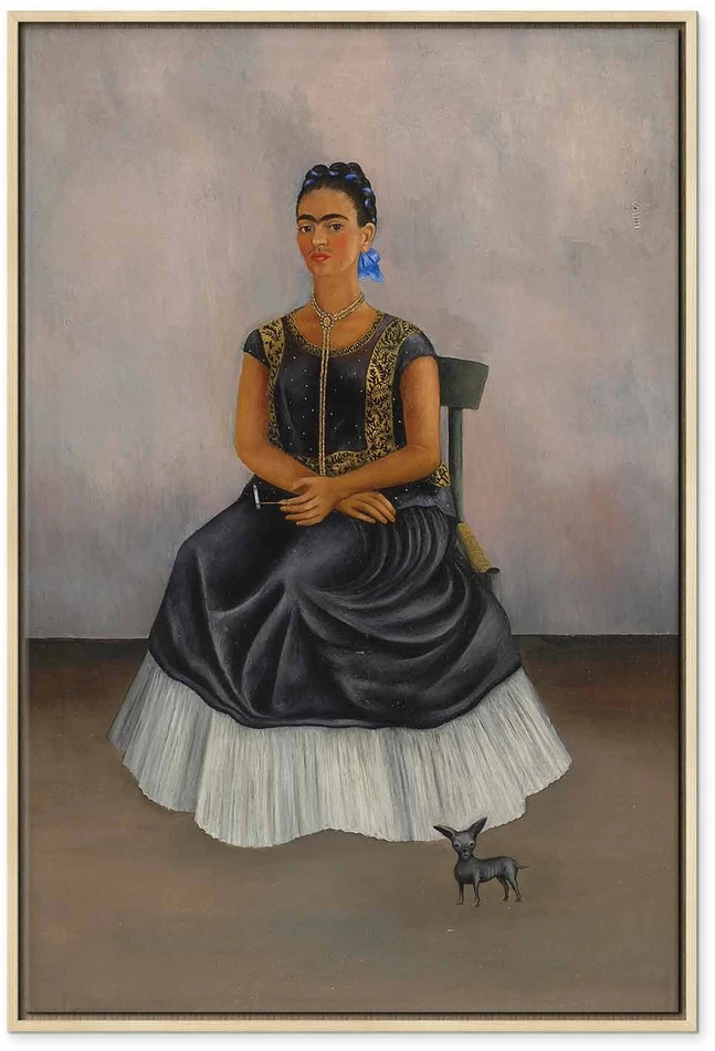 Paveikslas Frida Kahlo - Šuo itzcuintli su manimi