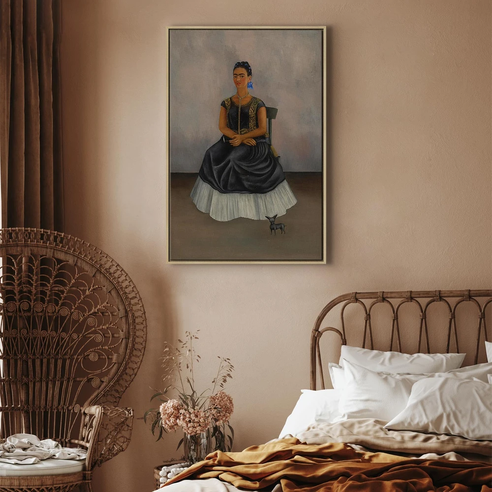 Paveikslas Frida Kahlo - Šuo itzcuintli su manimi
