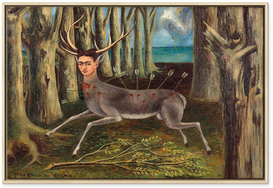 Paveikslas Frida Kahlo - Sužeistas elnias
