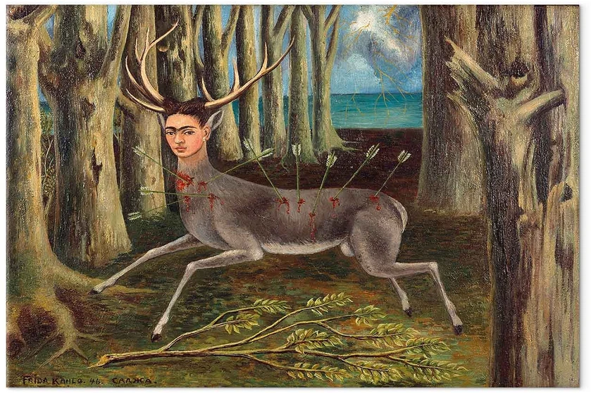 Paveikslas Frida Kahlo - Sužeistas elnias