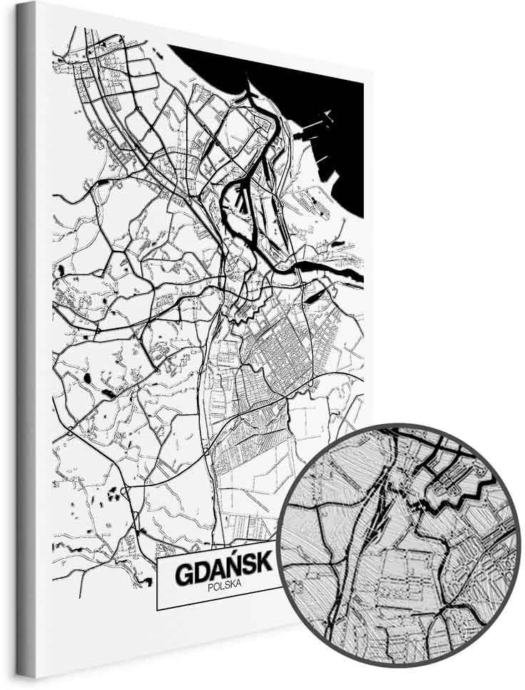 Paveikslas Gdansko miesto planas