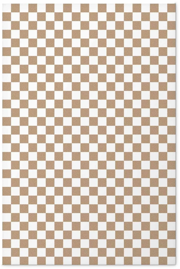 Paveikslas - Geometrija ir rusvi tonai - šachmatų lentos motyvas