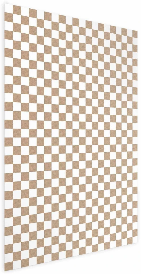 Paveikslas - Geometrija ir rusvi tonai - šachmatų lentos motyvas