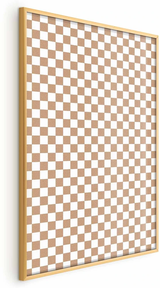 Paveikslas - Geometrija ir rusvi tonai - šachmatų lentos motyvas