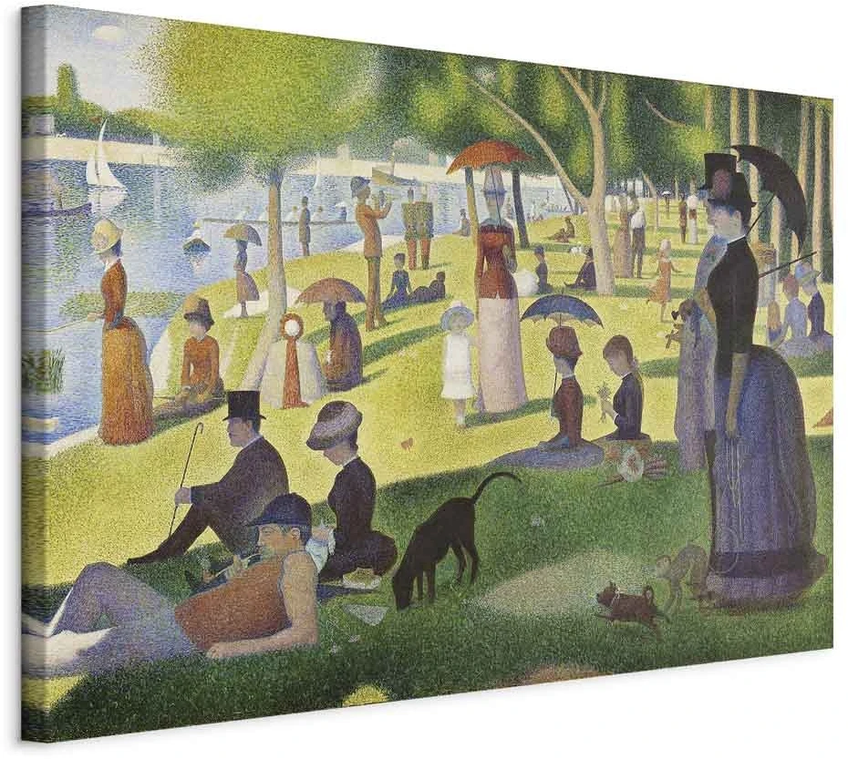 Paveikslas Georges Seurat – Sekmadienio popietė La Grande Jatte saloje