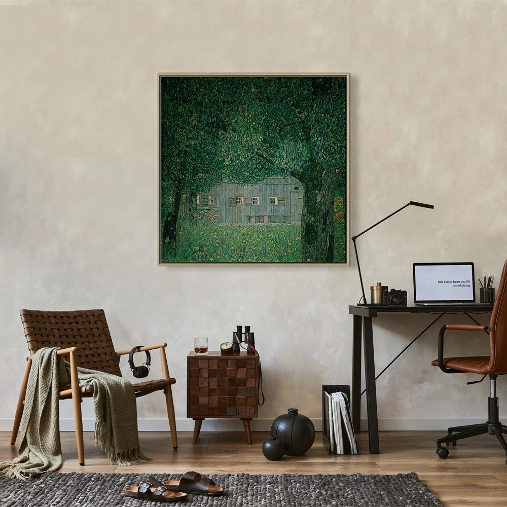 Paveikslas Gustav Klimt - Aukštutinės Austrijos valstiečio namas