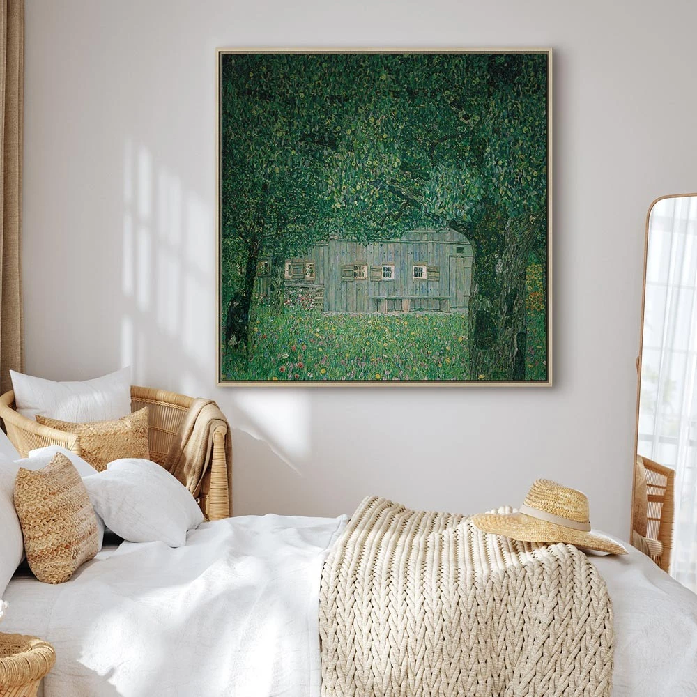 Paveikslas Gustav Klimt - Aukštutinės Austrijos valstiečio namas