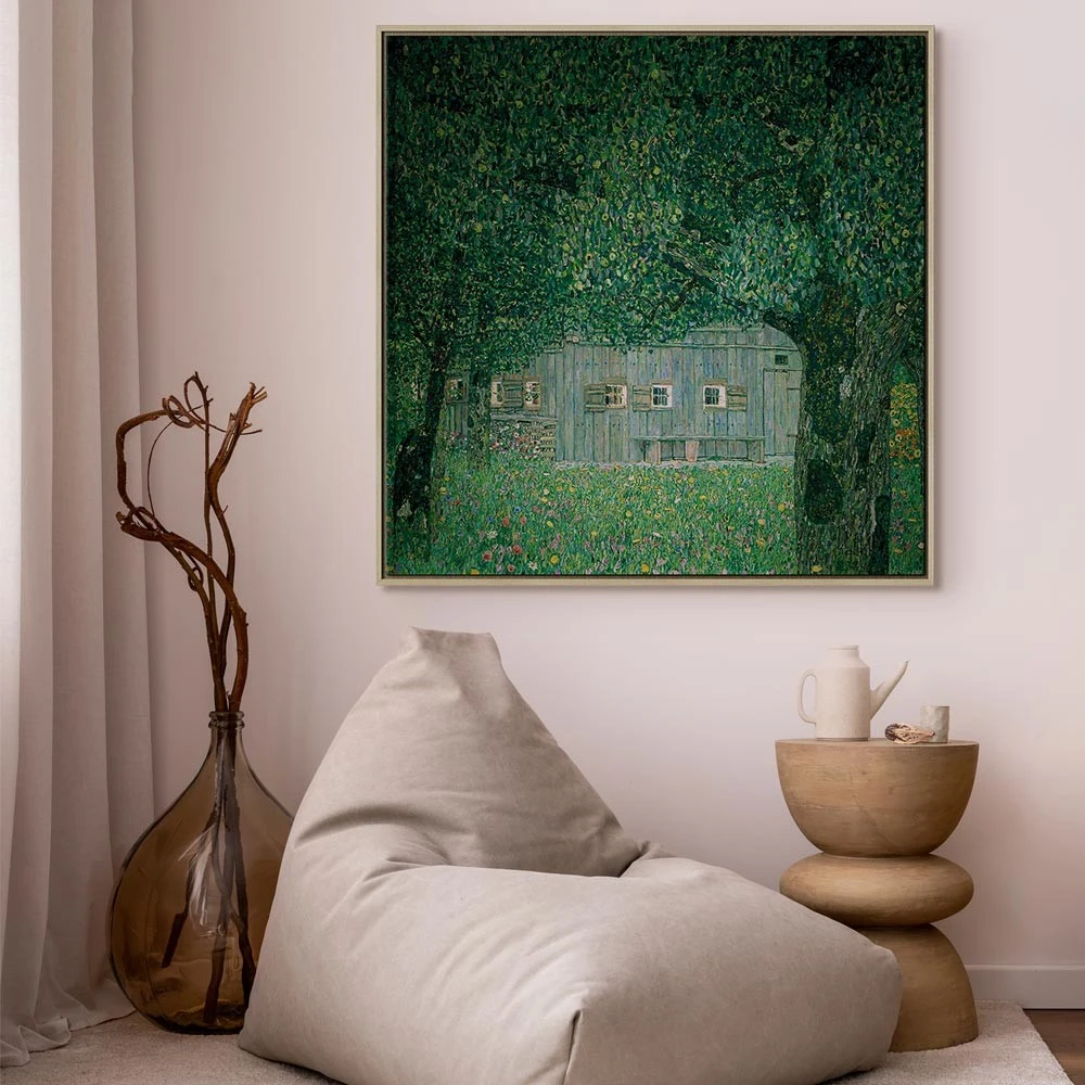 Paveikslas Gustav Klimt - Aukštutinės Austrijos valstiečio namas
