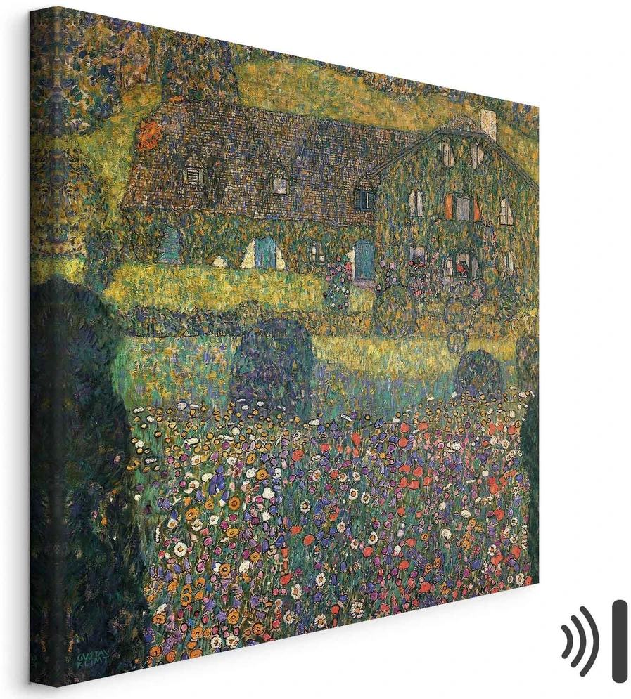 Paveikslas Gustav Klimt - Kaimo namas prie Aterzė ežero