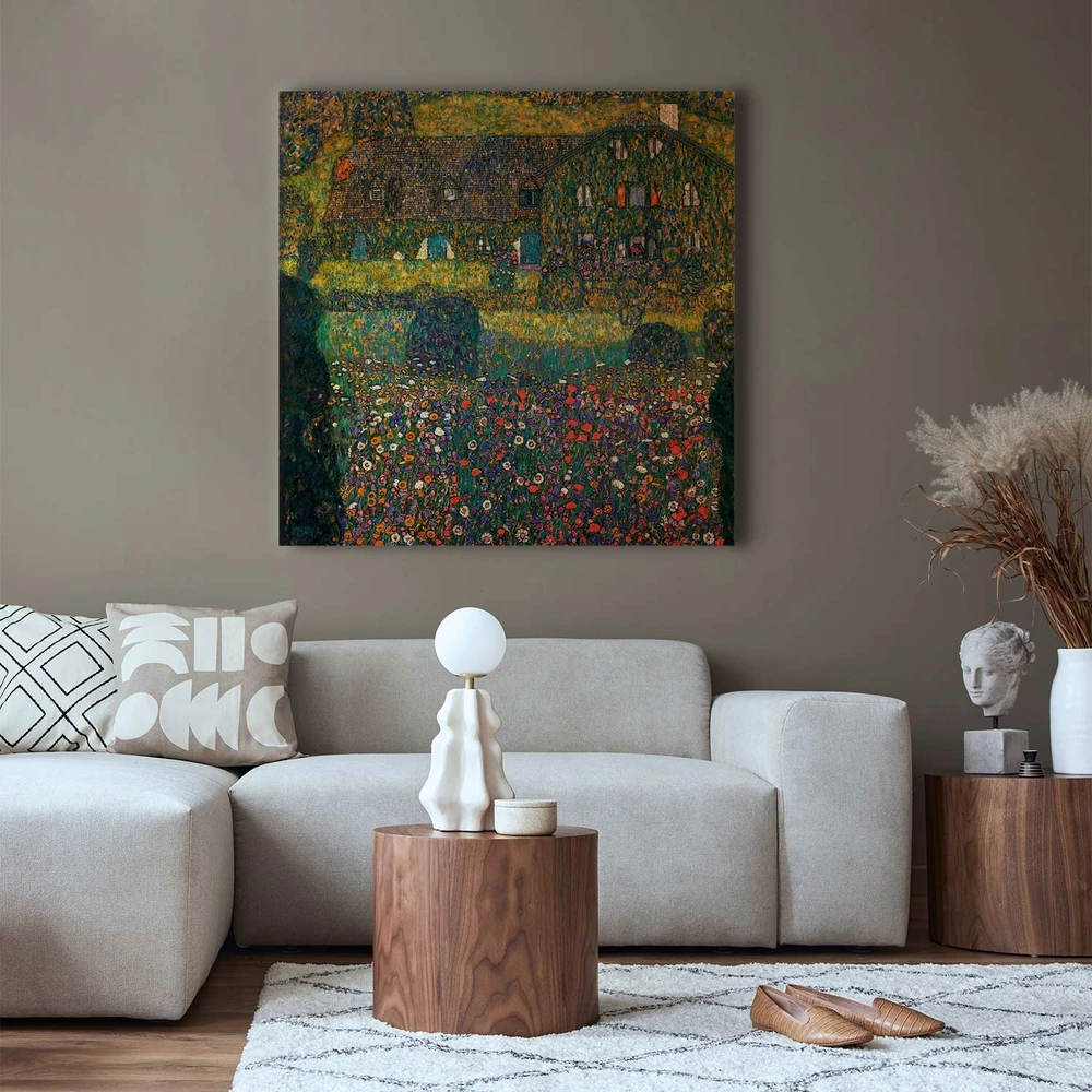 Paveikslas Gustav Klimt - Kaimo namas prie Aterzė ežero