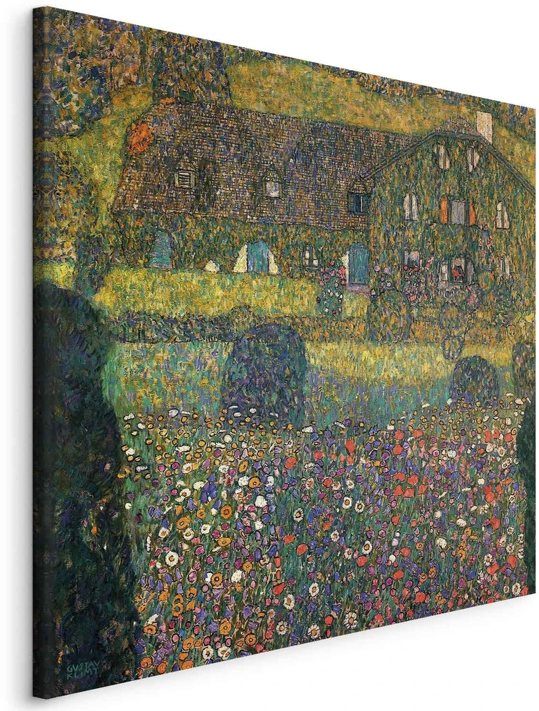 Paveikslas Gustav Klimt - Kaimo namas prie Aterzė ežero