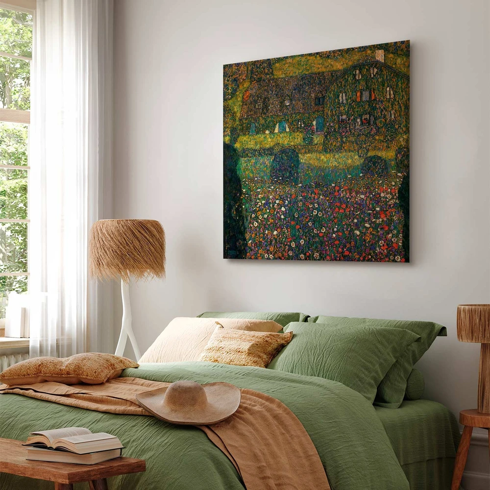 Paveikslas Gustav Klimt - Kaimo namas prie Aterzė ežero