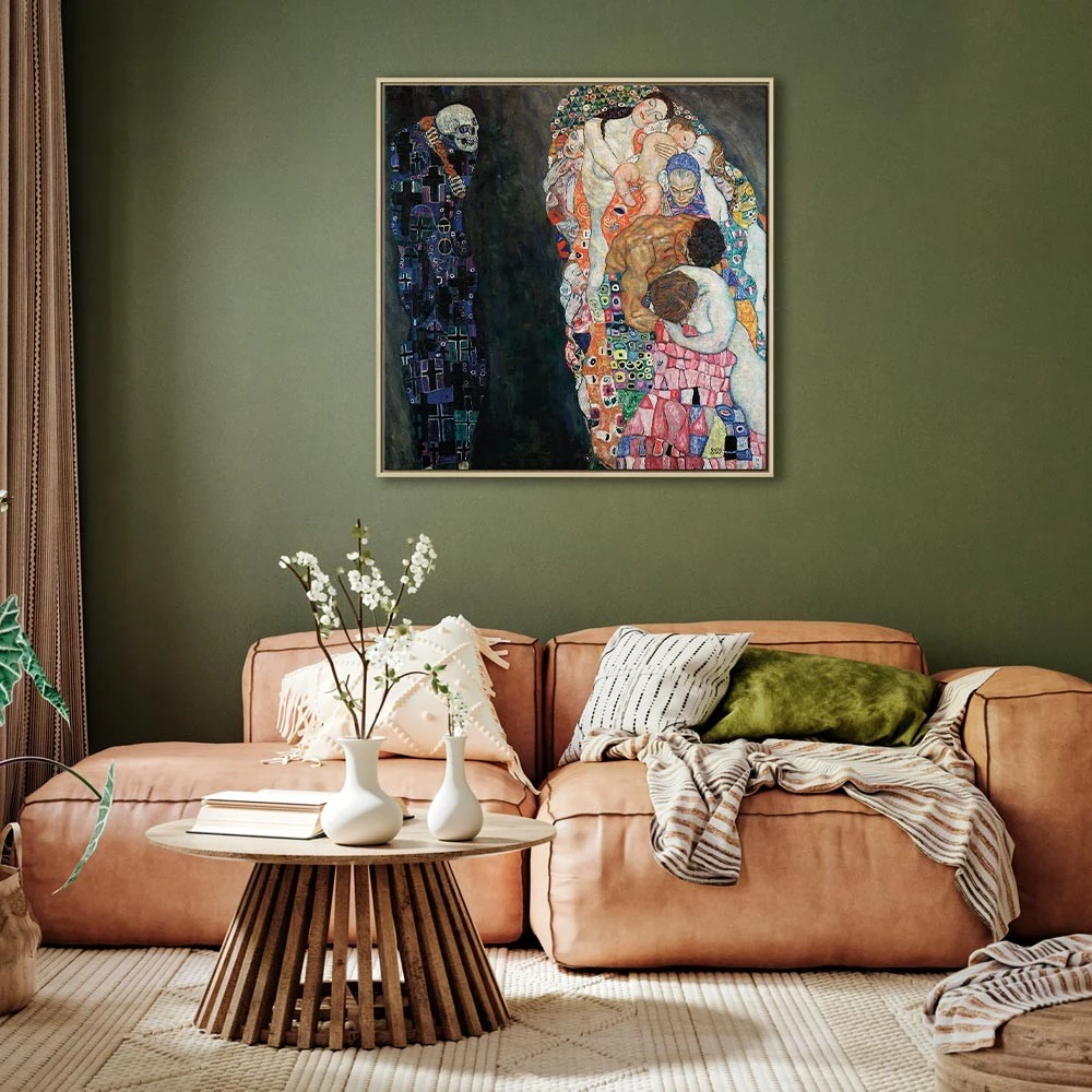 Paveikslas Gustav Klimt - Mirtis ir gyvenimas