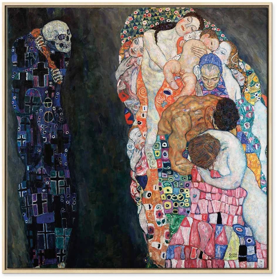 Paveikslas Gustav Klimt - Mirtis ir gyvenimas