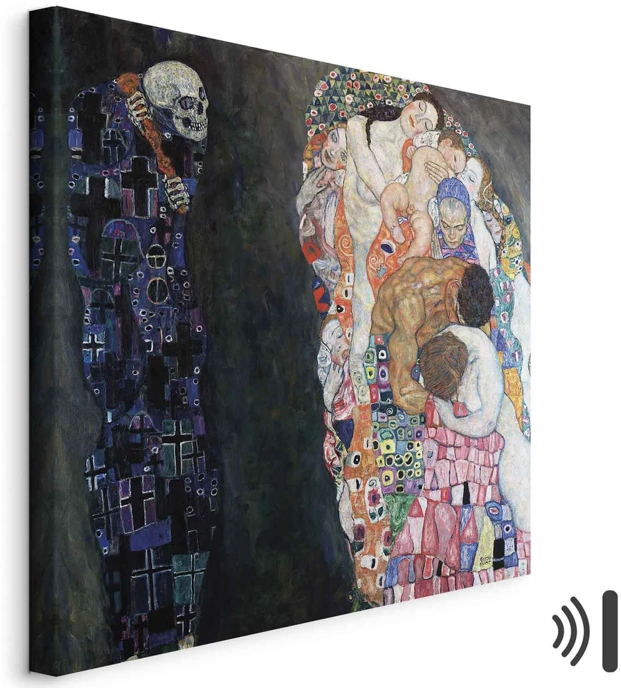 Paveikslas Gustav Klimt - Mirtis ir gyvenimas