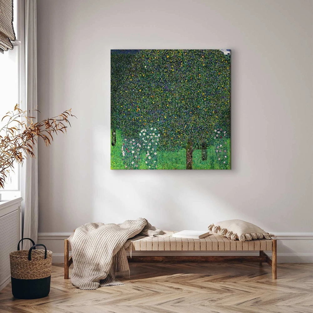 Paveikslas Gustav Klimt - Rožės tarp medžių