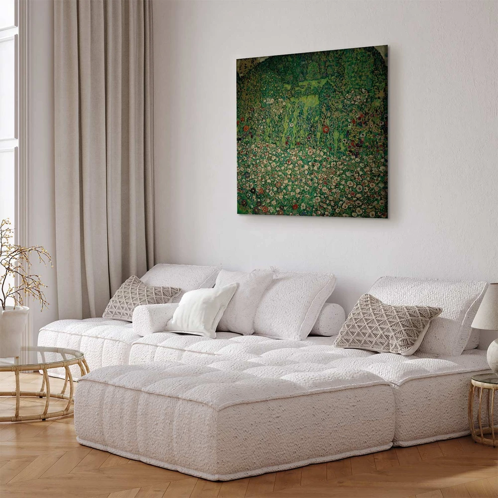 Paveikslas Gustav Klimt - Sodo peizažas su kalvos viršūne