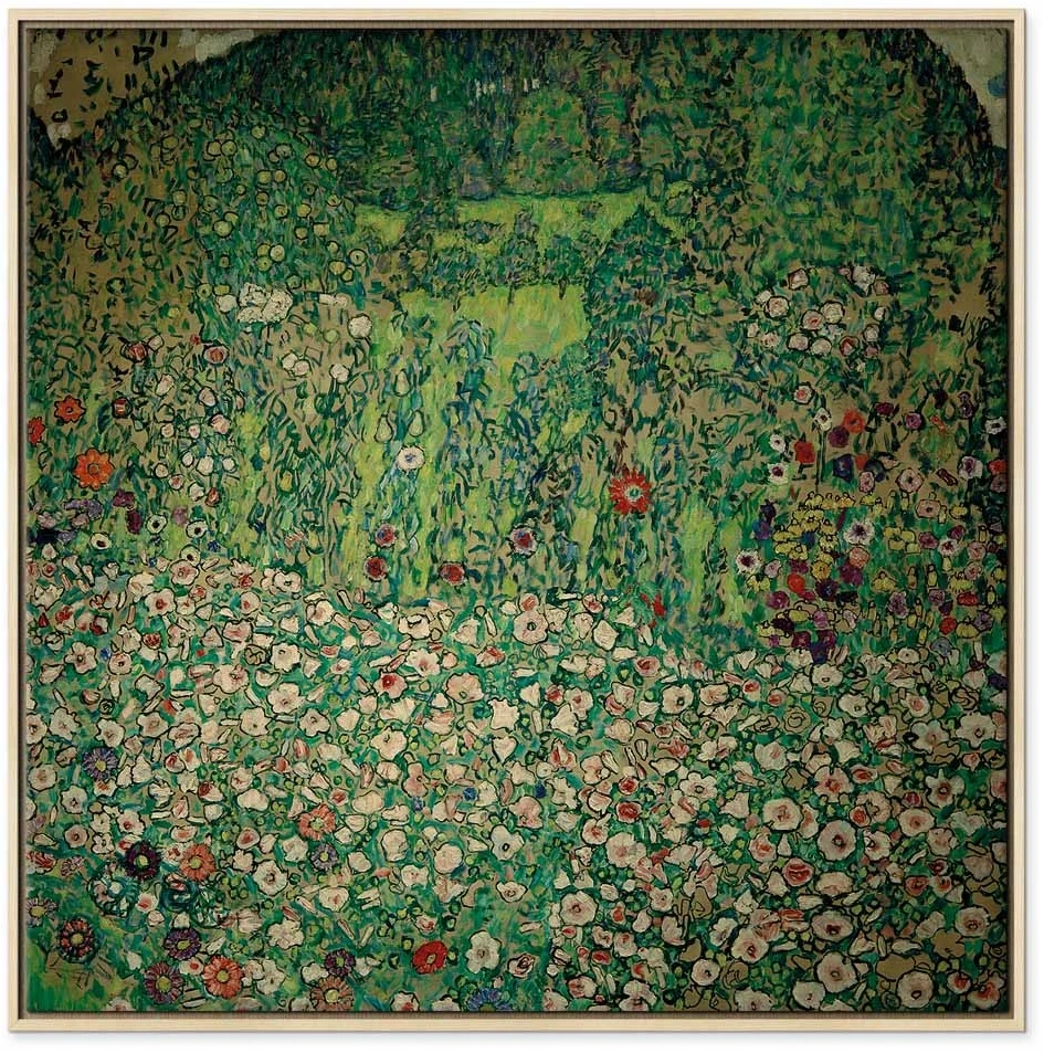 Paveikslas Gustav Klimt - Sodo peizažas su kalvos viršūne