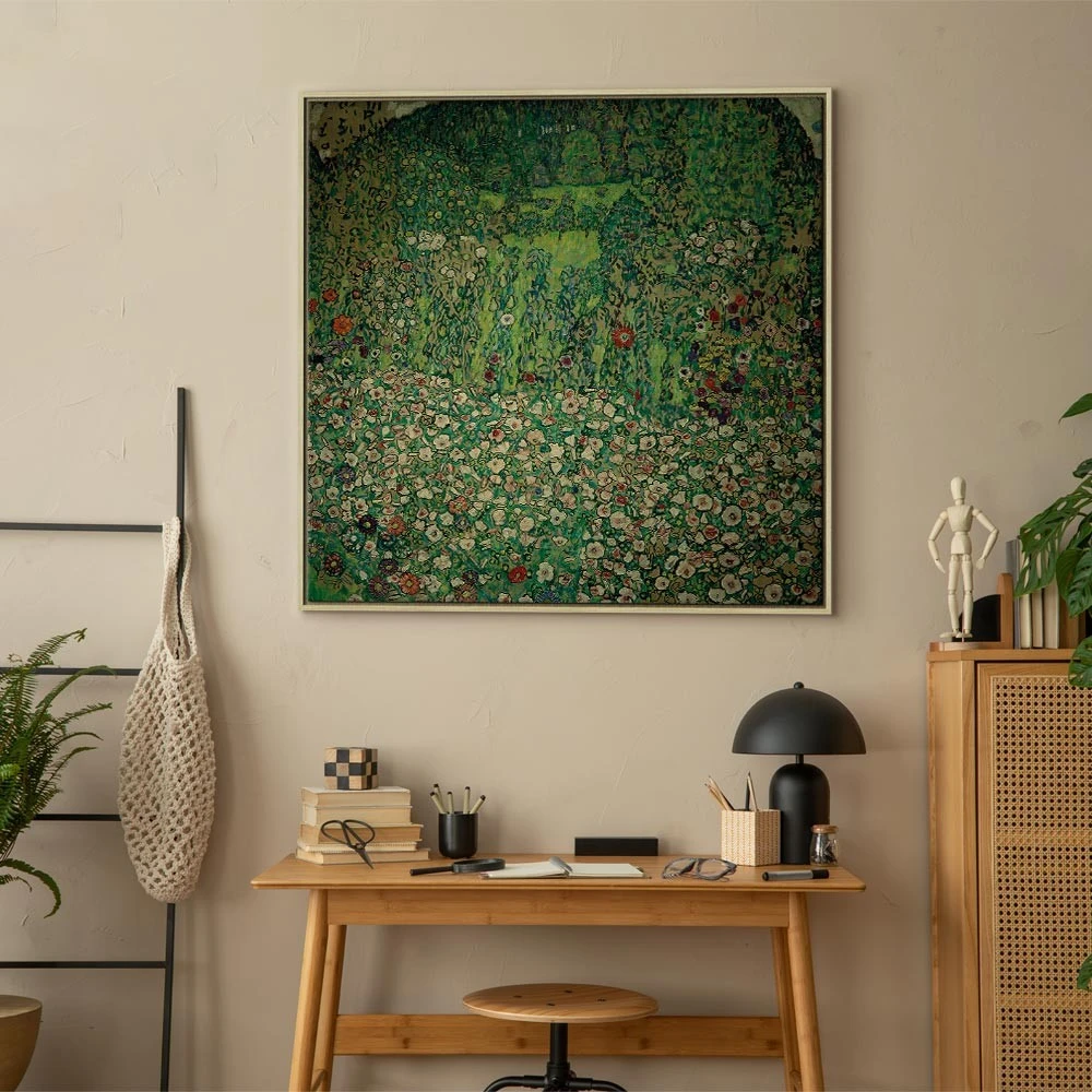 Paveikslas Gustav Klimt - Sodo peizažas su kalvos viršūne