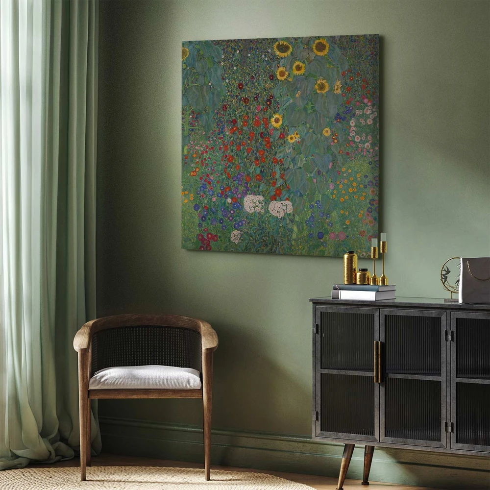 Paveikslas Gustav Klimt - Ūkio sodas su saulėgrąžomis