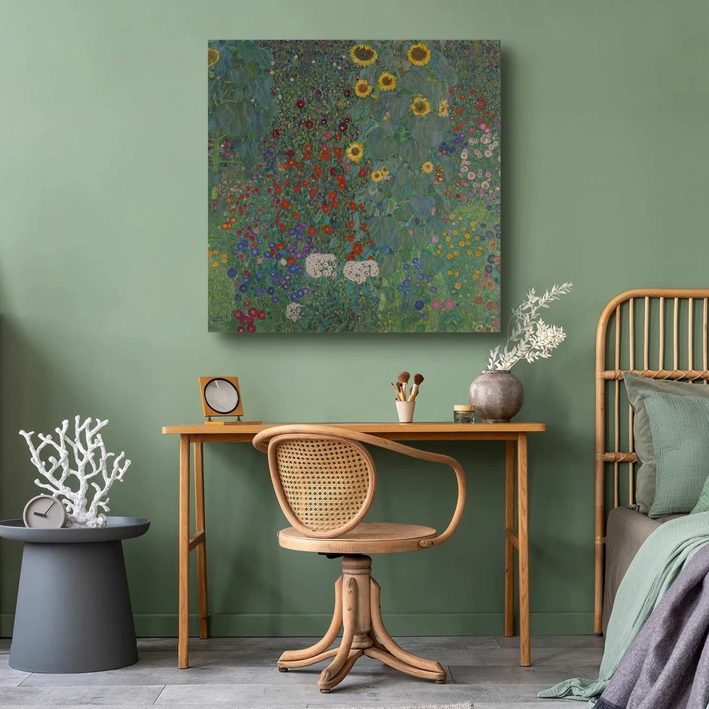 Paveikslas Gustav Klimt - Ūkio sodas su saulėgrąžomis