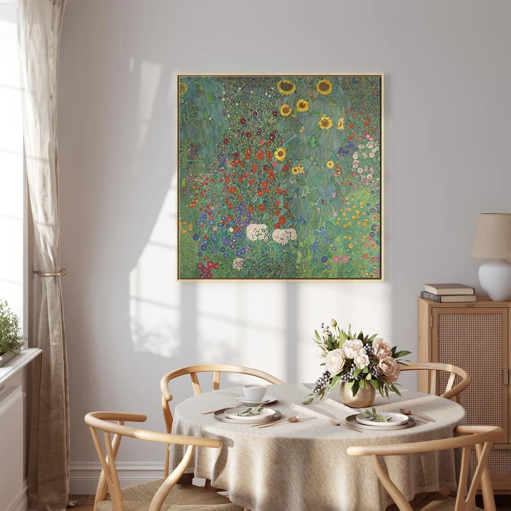 Paveikslas Gustav Klimt - Ūkio sodas su saulėgrąžomis