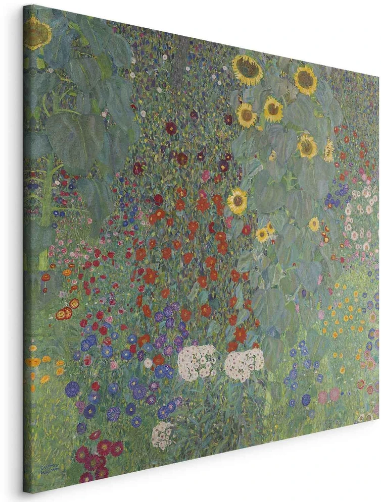 Paveikslas Gustav Klimt - Ūkio sodas su saulėgrąžomis
