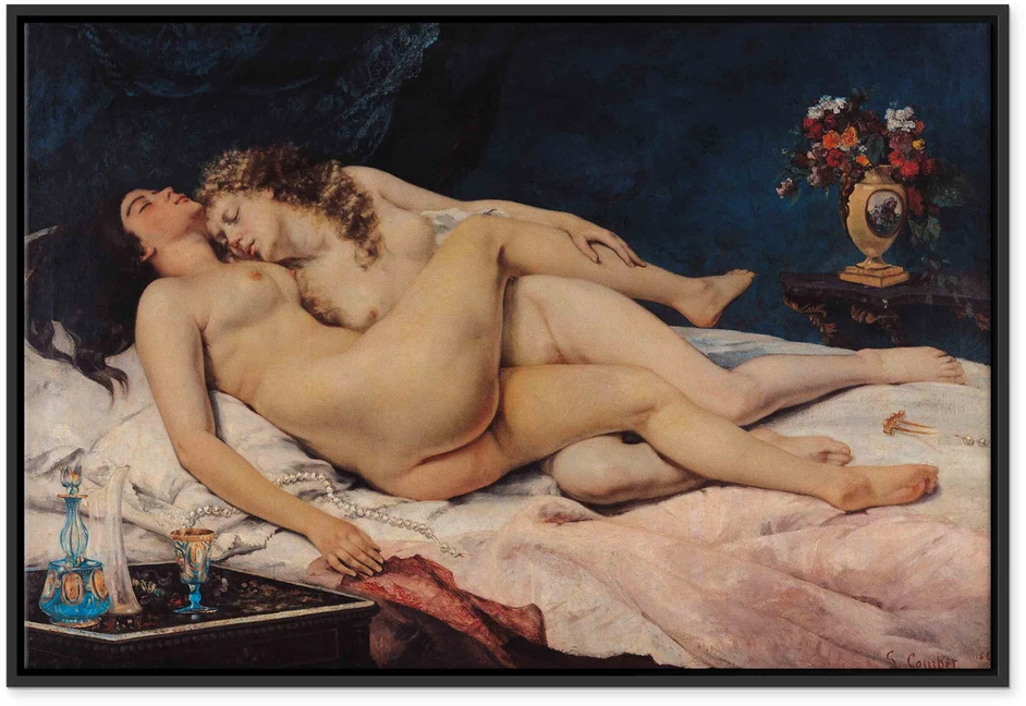 Paveikslas Gustave Courbet - Miegančioji