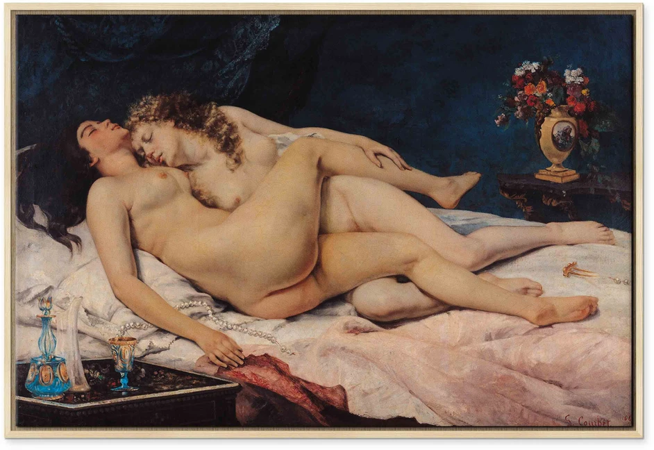 Paveikslas Gustave Courbet - Miegančioji