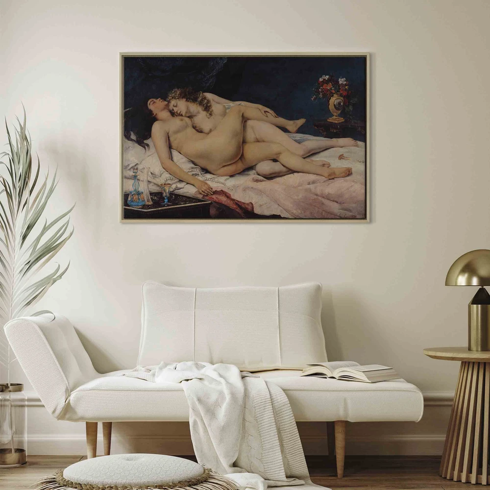 Paveikslas Gustave Courbet - Miegančioji