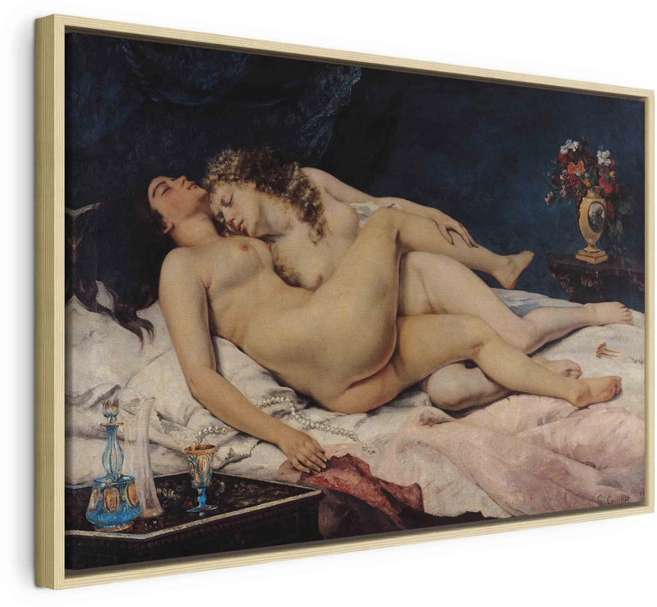 Paveikslas Gustave Courbet - Miegančioji