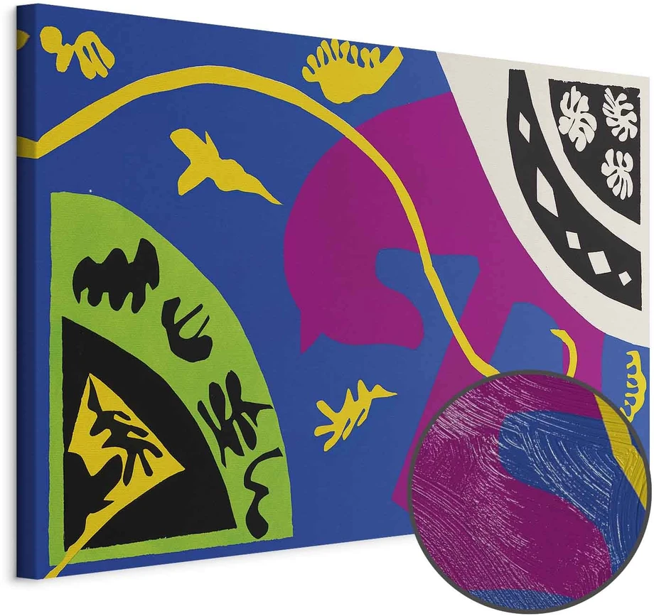 Paveikslas Henri Matisse - Arklys, raitelis ir klounas (iš Jazz)