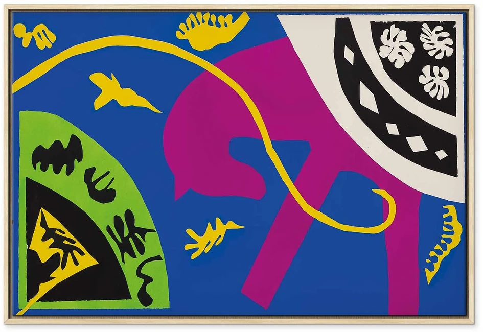 Paveikslas Henri Matisse - Arklys, raitelis ir klounas (iš Jazz)