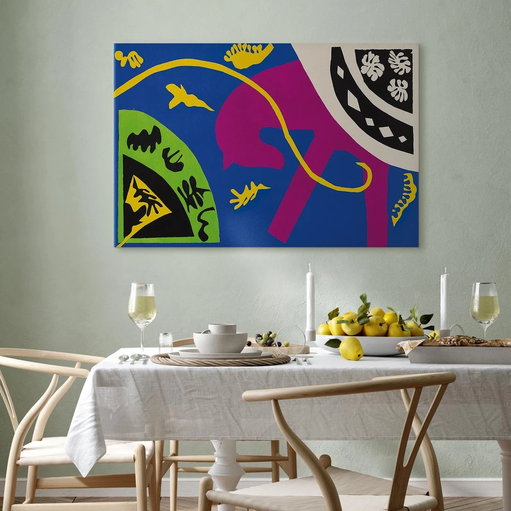 Paveikslas Henri Matisse - Arklys, raitelis ir klounas (iš Jazz)