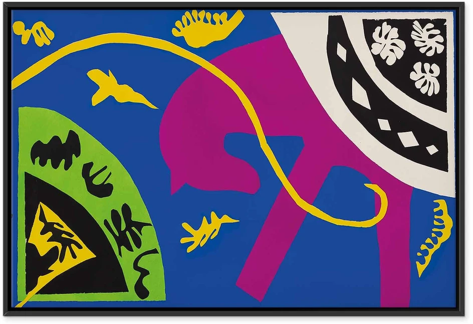 Paveikslas Henri Matisse - Arklys, raitelis ir klounas (iš Jazz)