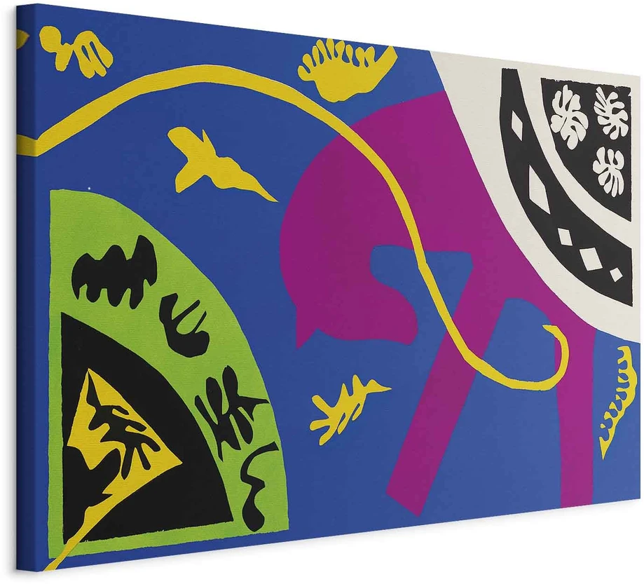Paveikslas Henri Matisse - Arklys, raitelis ir klounas (iš Jazz)