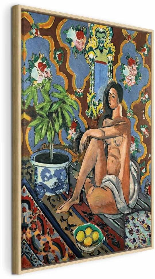 Paveikslas Henri Matisse - Dekoratyvinė figūra ornamentiniame fone