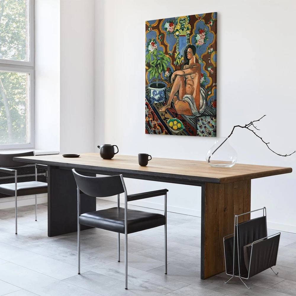 Paveikslas Henri Matisse - Dekoratyvinė figūra ornamentiniame fone