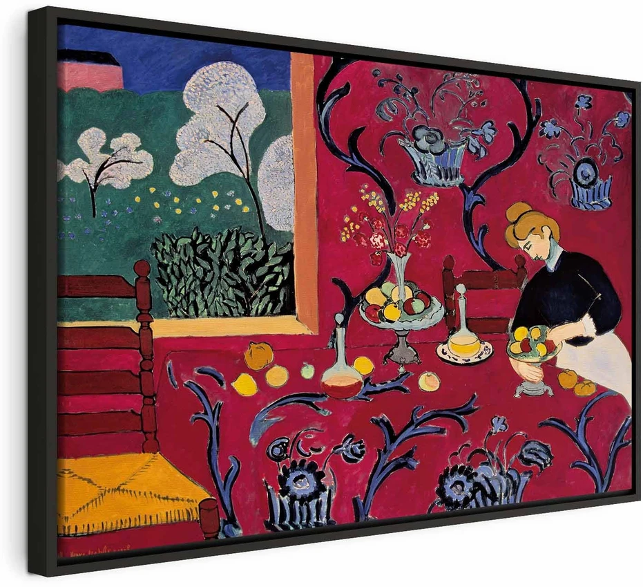 Paveikslas Henri Matisse - Harmonija raudonoje (Raudonasis kambarys)