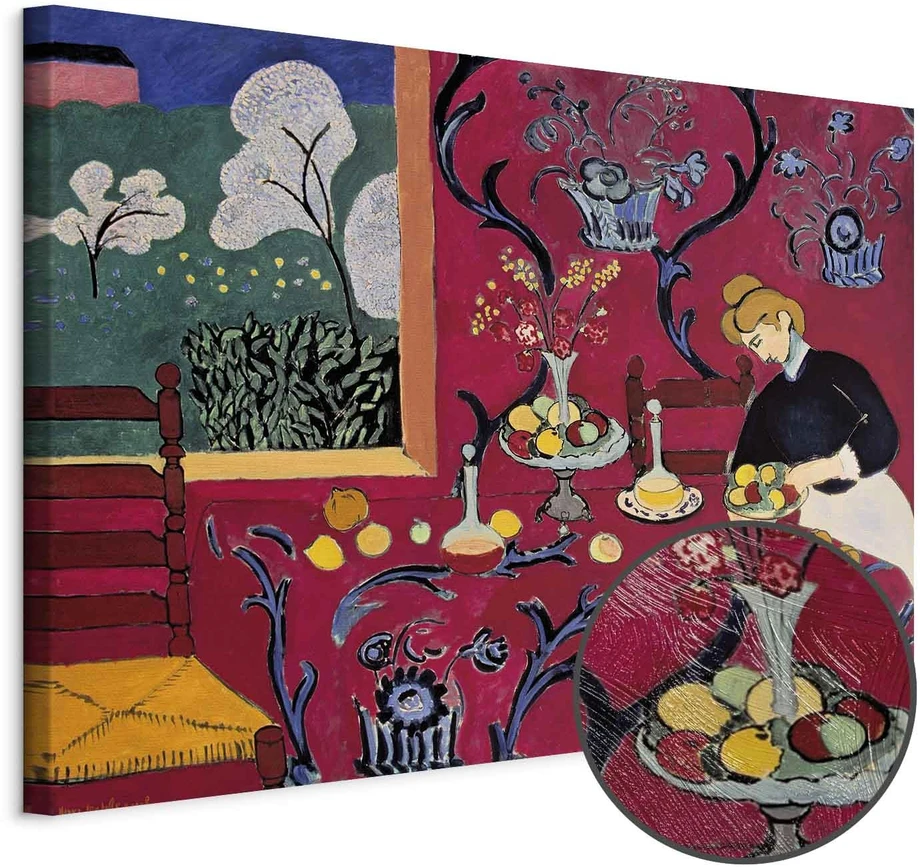 Paveikslas Henri Matisse - Harmonija raudonoje (Raudonasis kambarys)