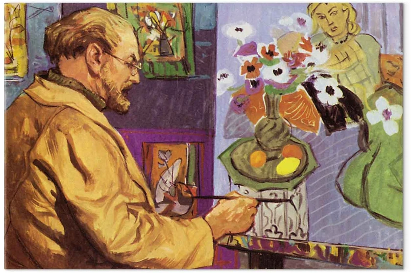 Paveikslas Henri Matisse - Henrio Matisse paveikslas (spalvota litografija)