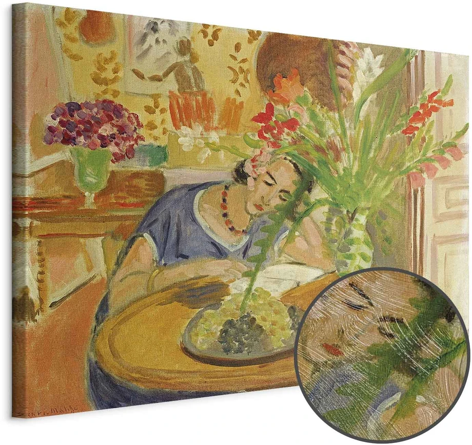 Paveikslas Henri Matisse - Moteris su gladiolėmis