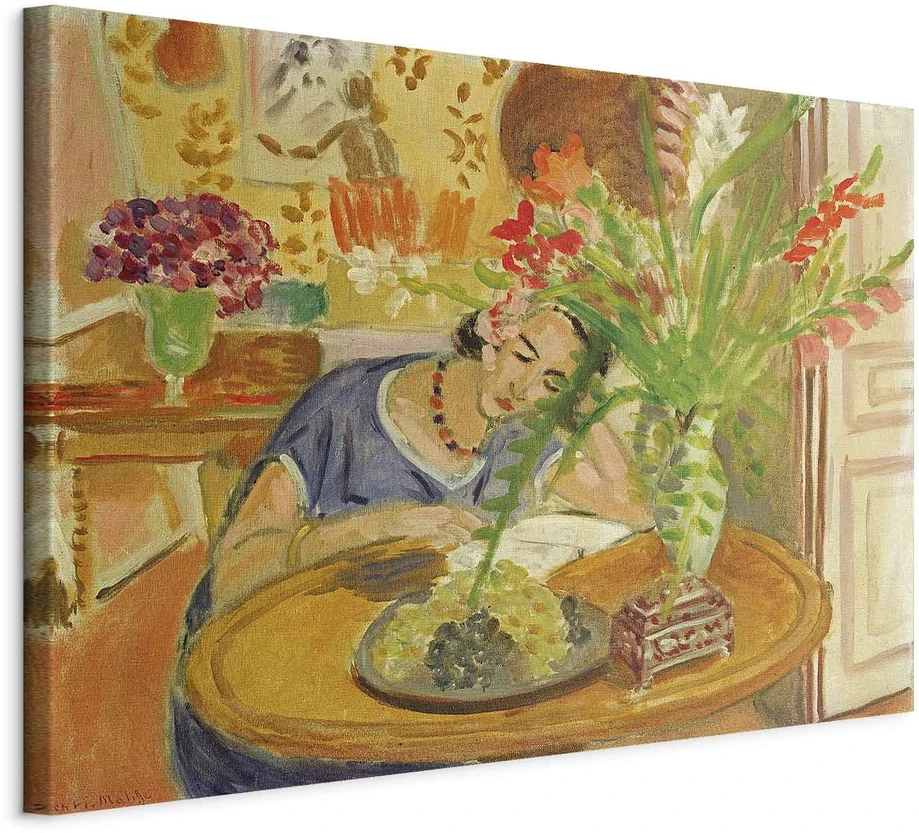 Paveikslas Henri Matisse - Moteris su gladiolėmis